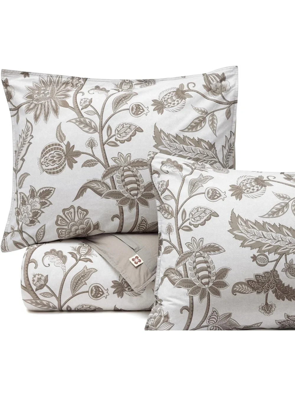 NEW Bedsure PureWoven 100% Cotton Floral Duvet Cover Set, Reversible. Vines